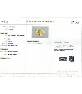 2.96 cts Unheated Natural Yellow Sapphire - Pukhraj (SKU:90155789)