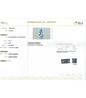 2.05 cts Unheated Natural Blue Sapphire - Neelam (SKU:90155864)