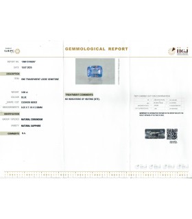 3.98 cts Unheated Natural Blue Sapphire - Neelam (SKU:90155918)