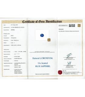 3.32 cts Unheated Natural Blue Sapphire - Neelam (SKU:90156021)