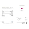 Bellerophon Gem Lab Report for 3.22 cts Unheated Natural Ruby - Mozambique (Manikya)