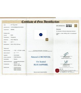 3.07 cts Unheated Natural Blue Sapphire - Srilanka (Ceylon) - Neelam (SKU:90156083)