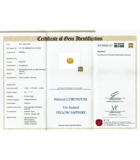 7.05 cts Unheated Natural Yellow Sapphire - Pukhraj (SKU:90156090)