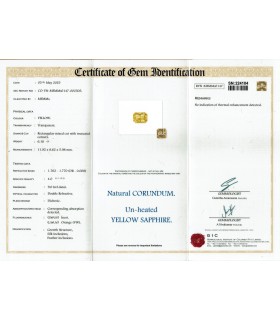 6.18 cts Unheated Natural Yellow Sapphire - Pukhraj (SKU:90156106)