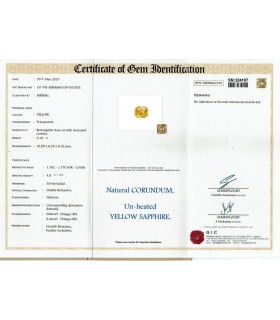 5.19 cts Unheated Natural Yellow Sapphire - Srilanka (Ceylon) - Pukhraj (SKU:90156113)