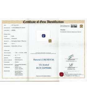 3.7 cts Unheated Natural Blue Sapphire - Neelam (SKU:90156137)