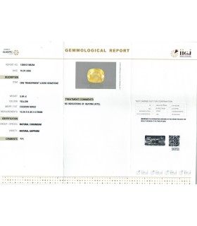 5.64 cts Unheated Natural Yellow Sapphire - Pukhraj (SKU:90156489)