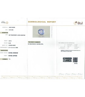 4.46 cts Unheated Natural Blue Sapphire - Neelam (SKU:90156540)