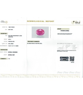 9.60 cts Unheated Natural Ruby - Myanmar (Burma) - Manak (SKU:90156977)