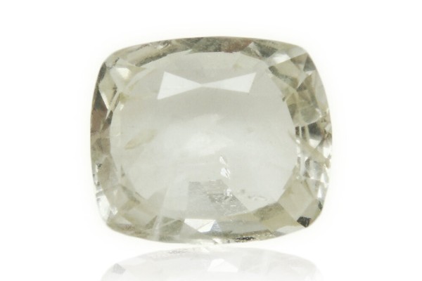 3.26 cts Unheated Natural White Sapphire (White Pukhraj)