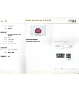 2.73 cts Unheated Natural Ruby - Manak (SKU:90157417)