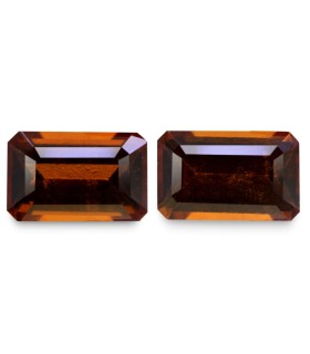 12.34 cts Natural Hessonite Garnet (Gomedh) - Earring Pair