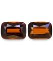 13.98 cts Natural Hessonite Garnet (Gomedh) - Earring Pair