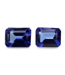 3.08 cts Natural Tanzanite - Earring Pair