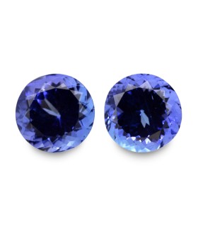 3.58 cts Natural Tanzanite - Earring Pair