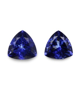 3.4 cts Natural Tanzanite - Earring Pair