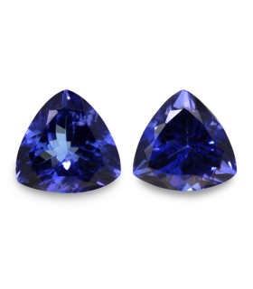 3.75 cts Natural Tanzanite - Earring Pair