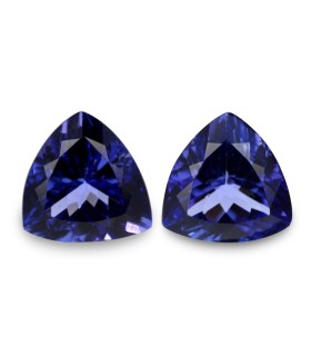 3.33 cts Natural Tanzanite - Earring Pair