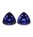 3.74 cts Natural Tanzanite - Earring Pair