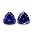 3.72 cts Natural Tanzanite - Earring Pair