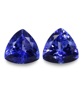 3.74 cts Natural Tanzanite - Earring Pair