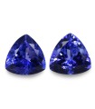 3.74 cts Natural Tanzanite - Earring Pair
