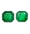 4.1 cts Natural Emerald (Panna) - Earring Pair