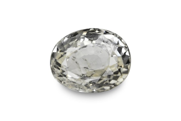 3.02 cts Unheated Natural White Sapphire (White Pukhraj)