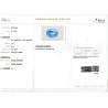 IIGJ Research & Laboratories | GJEPC Report for 3.04 cts Unheated Natural Blue Sapphire (Neelam)