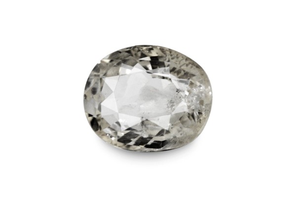 3.04 cts Unheated Natural White Sapphire (White Pukhraj)