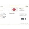 IIGJ Research & Laboratories | GJEPC Report for 2.86 cts Unheated Natural Ruby - Mozambique (Manikya)