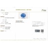 IIGJ Research & Laboratories | GJEPC Report for 8.74 cts Unheated Natural Blue Sapphire (Neelam)