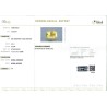 IIGJ Research & Laboratories | GJEPC Report for 6.51 cts Unheated Natural Yellow Sapphire (Pukhraj)