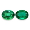 8.11 cts Natural Emerald (Panna) - Earring Pair