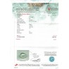 The Gem & Pearl Testing Laboratory of Bahrain Report for .83 ct Natural Pearl (Moti)