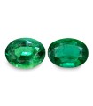 8.11 cts Natural Emerald (Panna) - Earring Pair