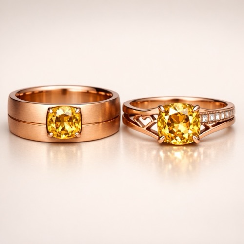 yellow sapphire gemstone engagement rings