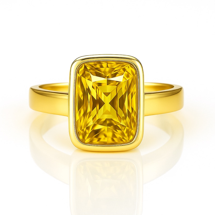 bezel setting gemstone ring