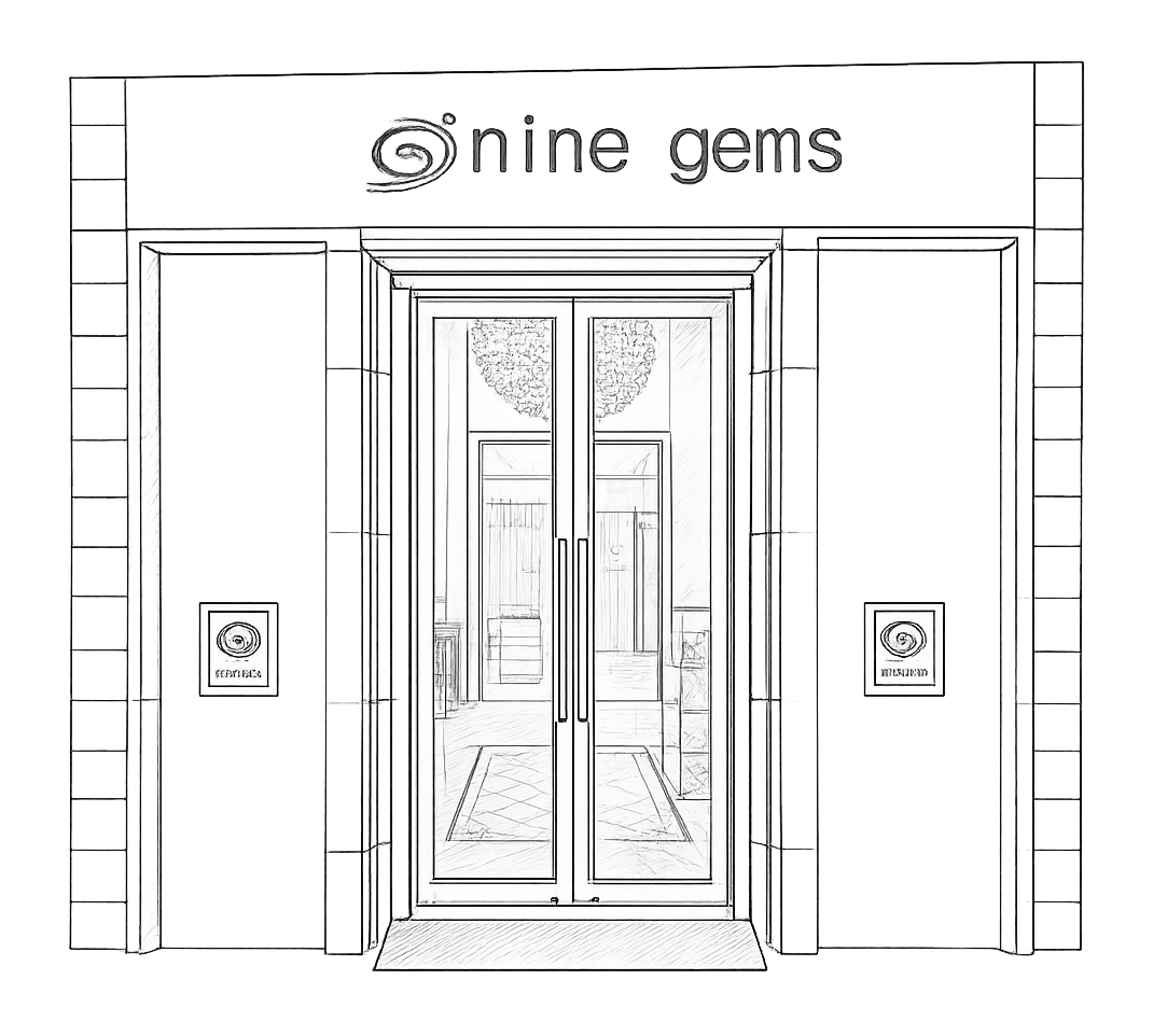 nine gems gemstone store in bangalore sketch