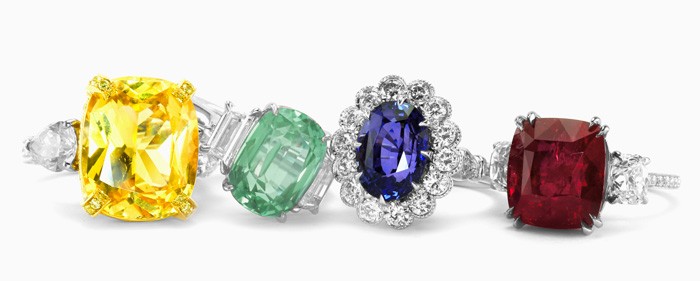 exclusive precious gemstones and natural diamond rings