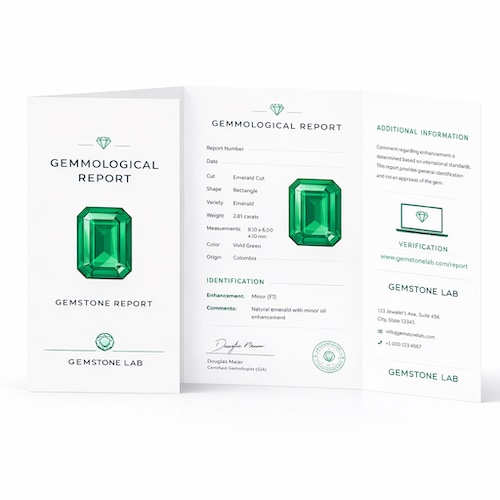 gemstone certificate