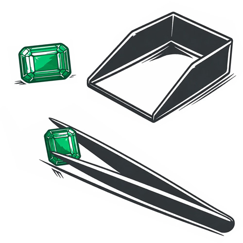 gemstone tweezer and scoop